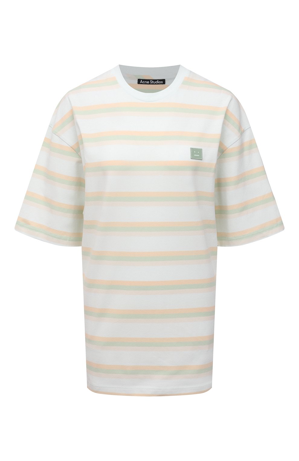 Хлопковая футболка ACNE STUDIOS разноцветного цвета по цене 19550 руб., арт. CL0103/W, фото 1 Хлопковая футболка ACNE STUDIOS, арт. CL0103/W, фото 1