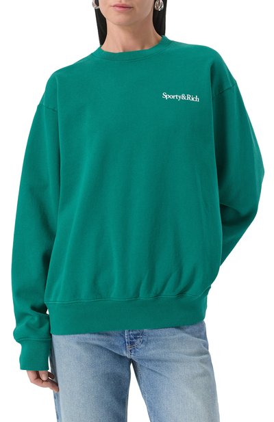 Хлопковый свитшот SPORTY AND RICH, арт. ST071516300GR03, фото 3