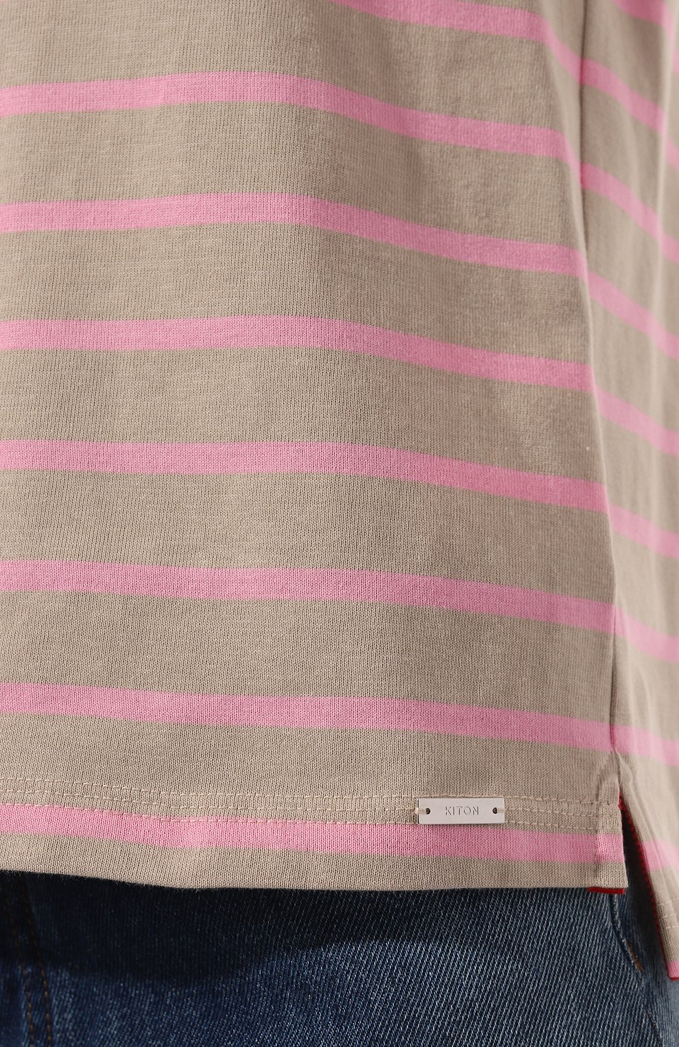 Хлопковая футболка KITON, арт. D53450K0949C, фото 5