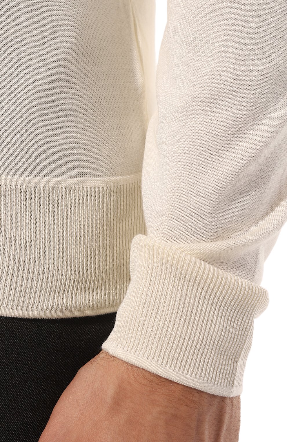 Шелковый джемпер BOSS CAMEL, арт. 50497444, фото 5