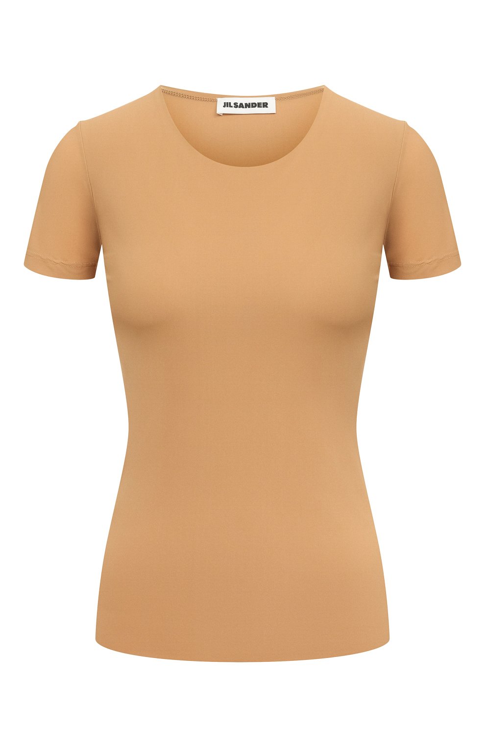 Футболка JIL SANDER бежевого цвета по цене 25500 руб., арт. J01GC0003/J70026, фото 1 Футболка JIL SANDER, арт. J01GC0003/J70026, фото 1