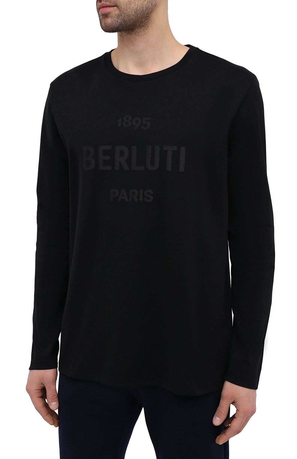 Хлопковый лонгслив BERLUTI, арт. R19JRL52-002, фото 3