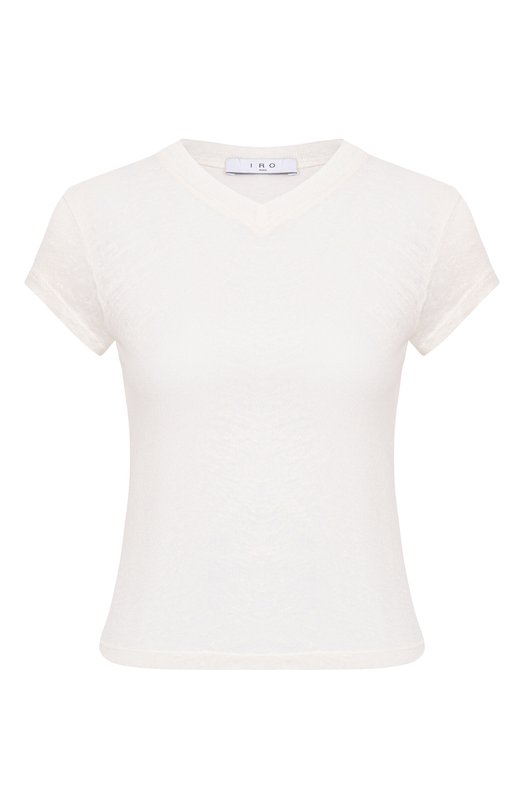 Льняная футболка Iro WM19SYBEL Белый WM19SYBEL