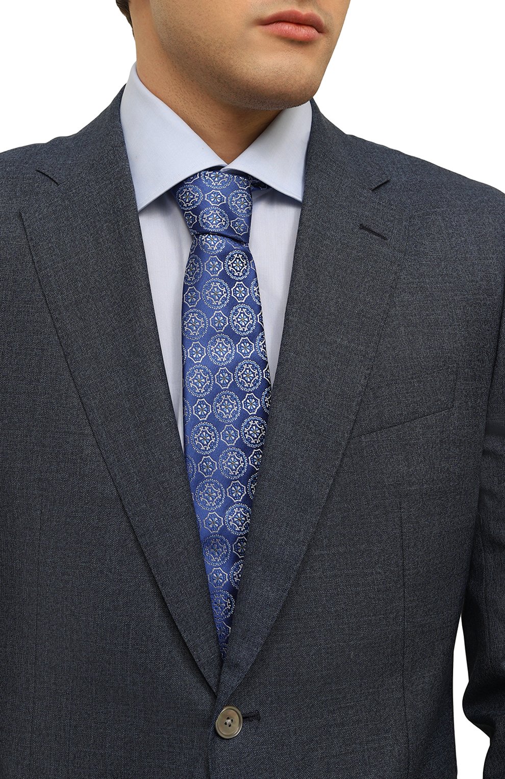 Шелковый галстук CANALI, арт. 18/HJ04010, фото 2