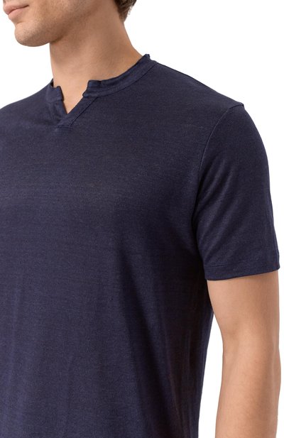 Льняная футболка PAUL&SHARK темно-синего цвета по цене 49950 руб., арт. 26411050_001, фото 5 Льняная футболка PAUL&SHARK, арт. 26411050_001, фото 5