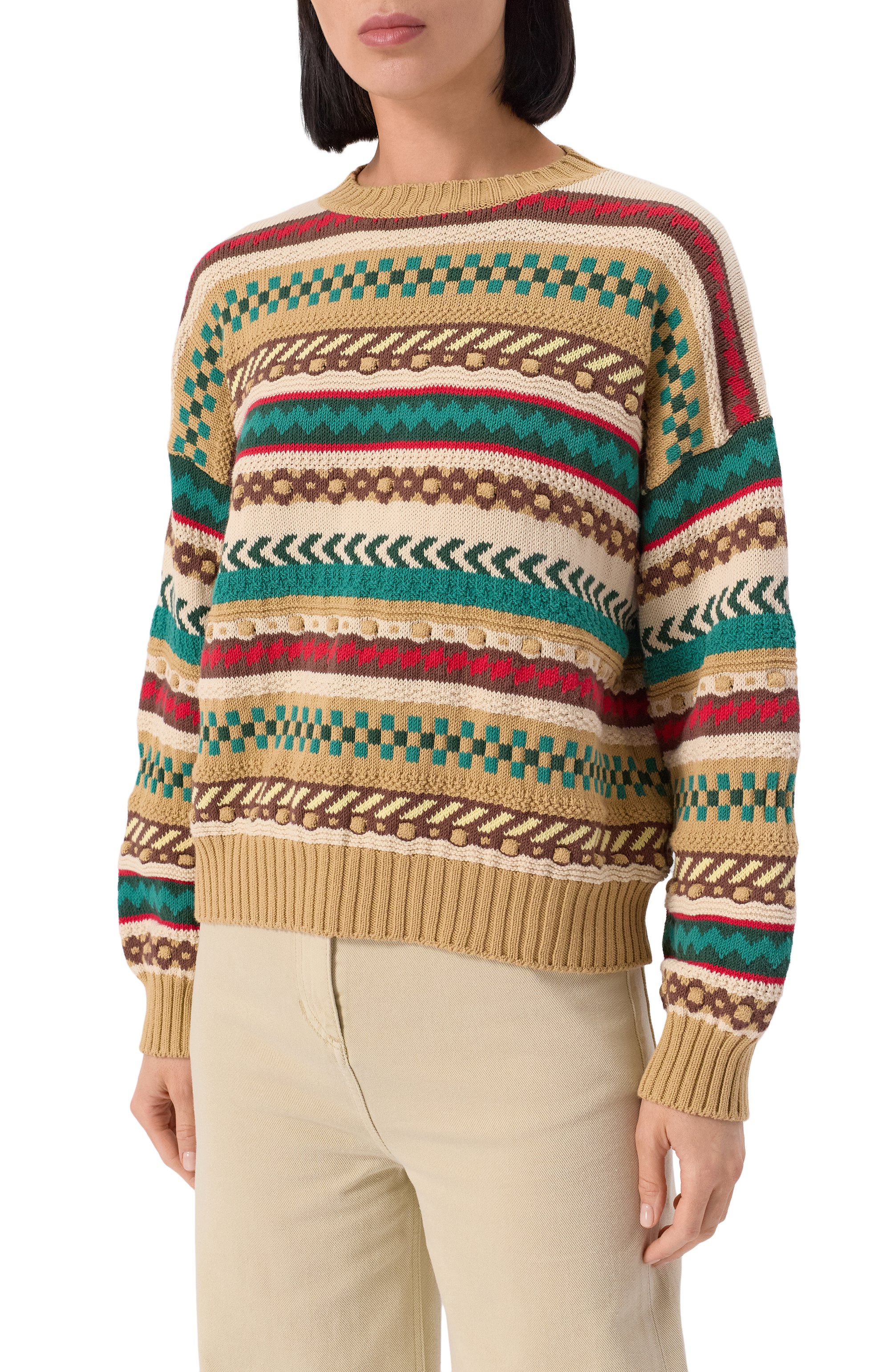 Хлопковый свитер WEEKEND MAX MARA, арт. N0VARA, фото 3