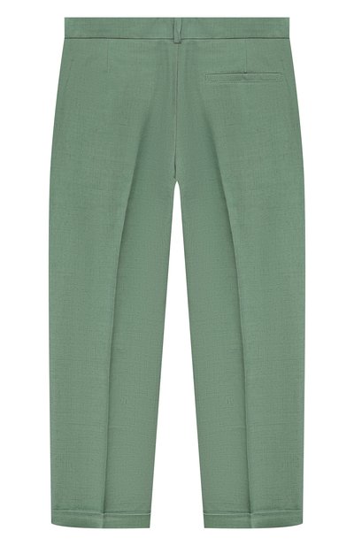 Брюки из вискозы GUCCI зеленого цвета по цене 43100 руб., арт. 622125 XWAI3, фото 2 Брюки из вискозы GUCCI, арт. 622125 XWAI3, фото 2