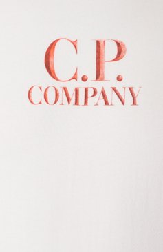 Мужская хлопковая футболка C.P. COMPANY белого цвета, арт. 18CMTS141A005100W | Фото 6 (Материал внешний: Хлопок; Драгоценные камни: Проставлено; Рукава: Короткие; Длина (для топов): Стандартные; Материал сплава: Проставлено; Принт: С принтом; Стили: Кэжуэл; Мужское Кросс-КТ: Футболка-одежда; Кросс-КТ: Джерси)
