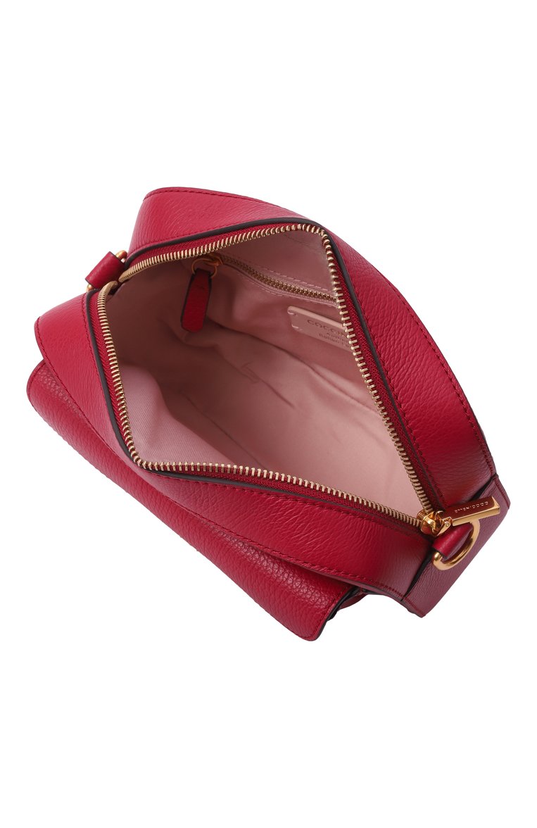 Женская сумка beat soft small COCCINELLE бордового цвета, арт. E1MF6150201 | Фото 5 (Размер: small; Ремень/цепочка: На ремешке; Материал сплава: Проставлено; Материал: Натуральная кожа; Драгоценные камни: Проставлено)