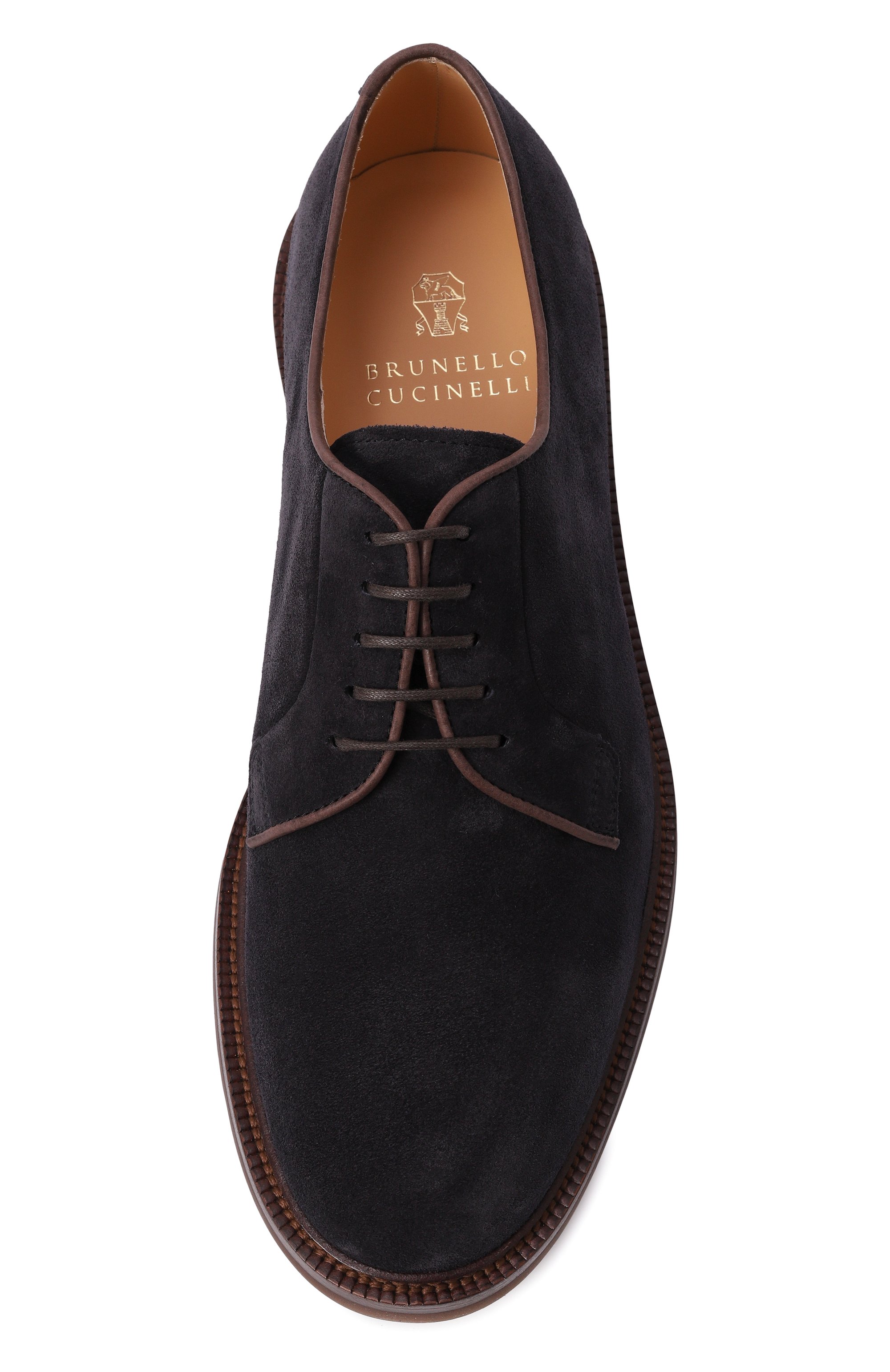 Замшевые дерби BRUNELLO CUCINELLI, арт. MZUPEAX810, фото 6