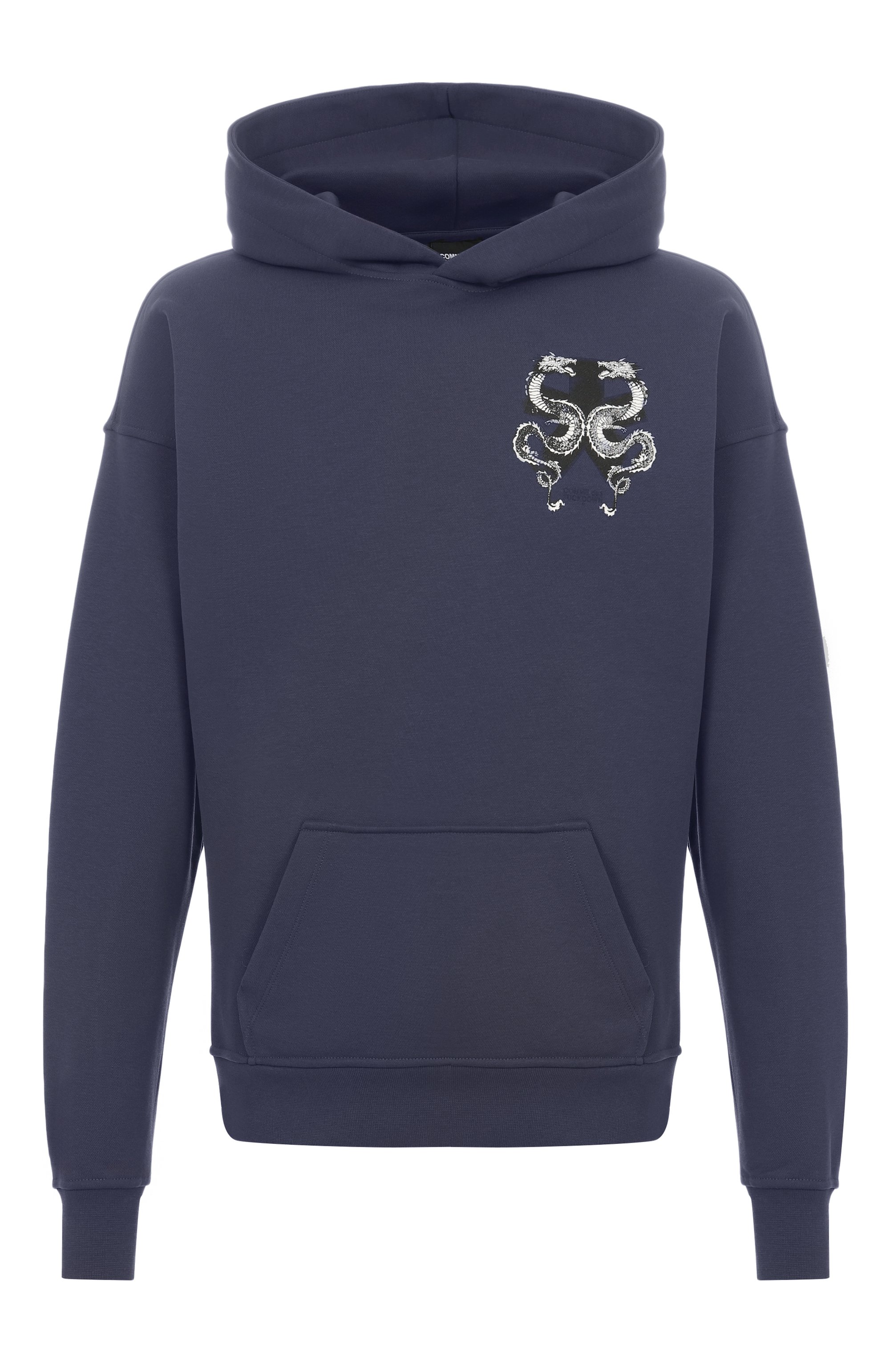 Хлопковое худи COMME DES FUCKDOWN темно-серого цвета по цене 12950 руб., арт. CFABM01845, фото 1 Хлопковое худи COMME DES FUCKDOWN, арт. CFABM01845, фото 1