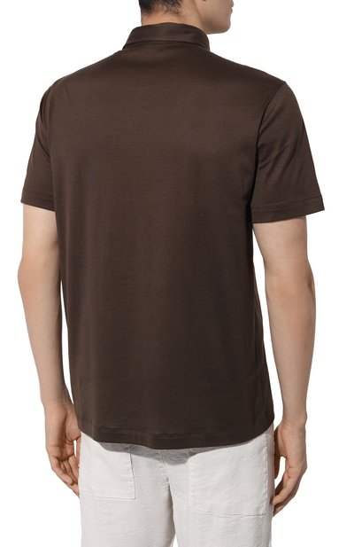 Поло из шелка и хлопка BRIONI, арт. UJPP0L/PB624, фото 4