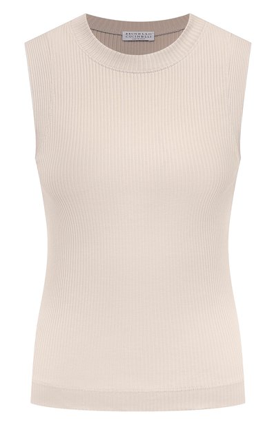 Женский хлопковый топ BRUNELLO CUCINELLI, арт. MH990BM100