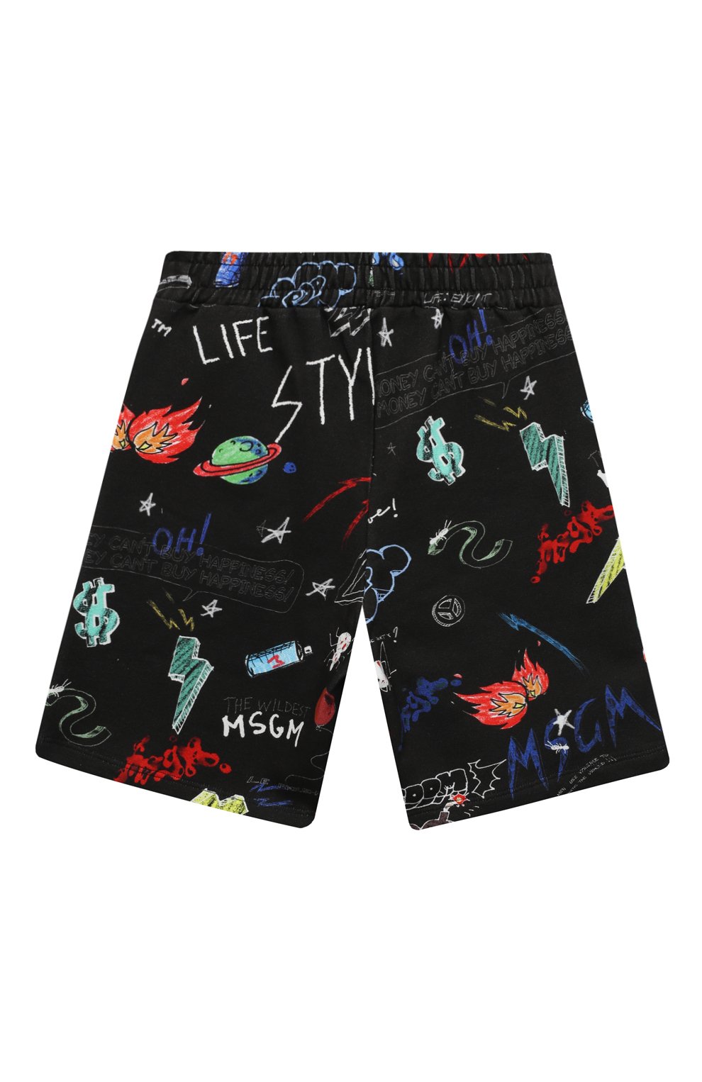 Хлопковые шорты MSGM KIDS, арт. MS029505, фото 2