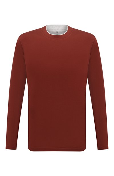 Мужская хлопковый лонгслив BRUNELLO CUCINELLI, арт. M0B137433