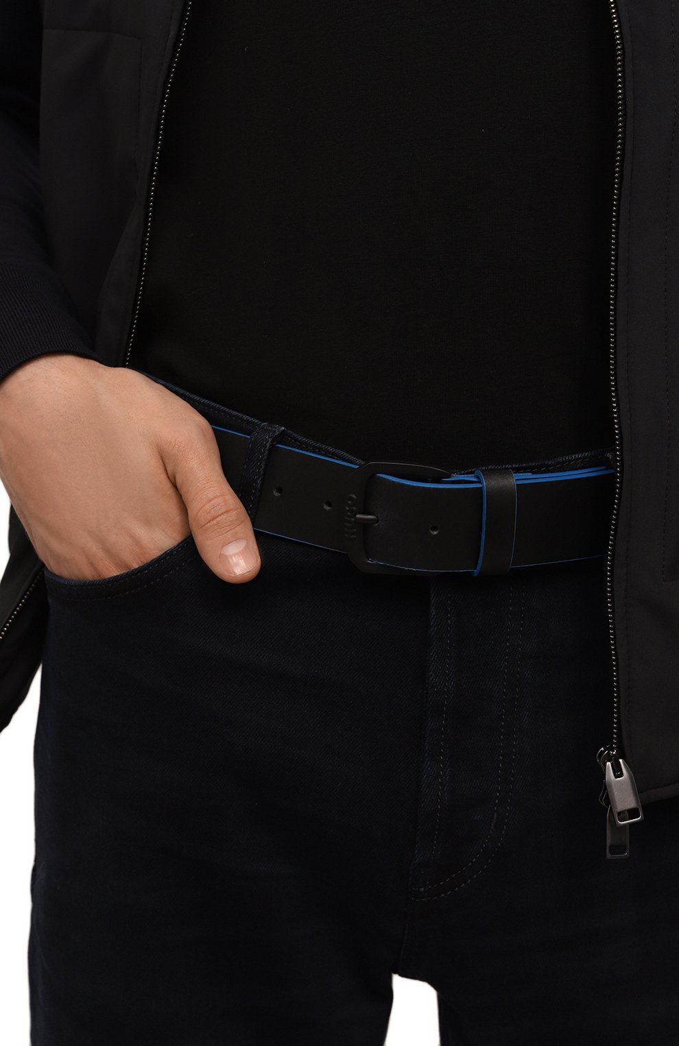 Кожаный ремень HUGO BLUE, арт. 50522621, фото 2