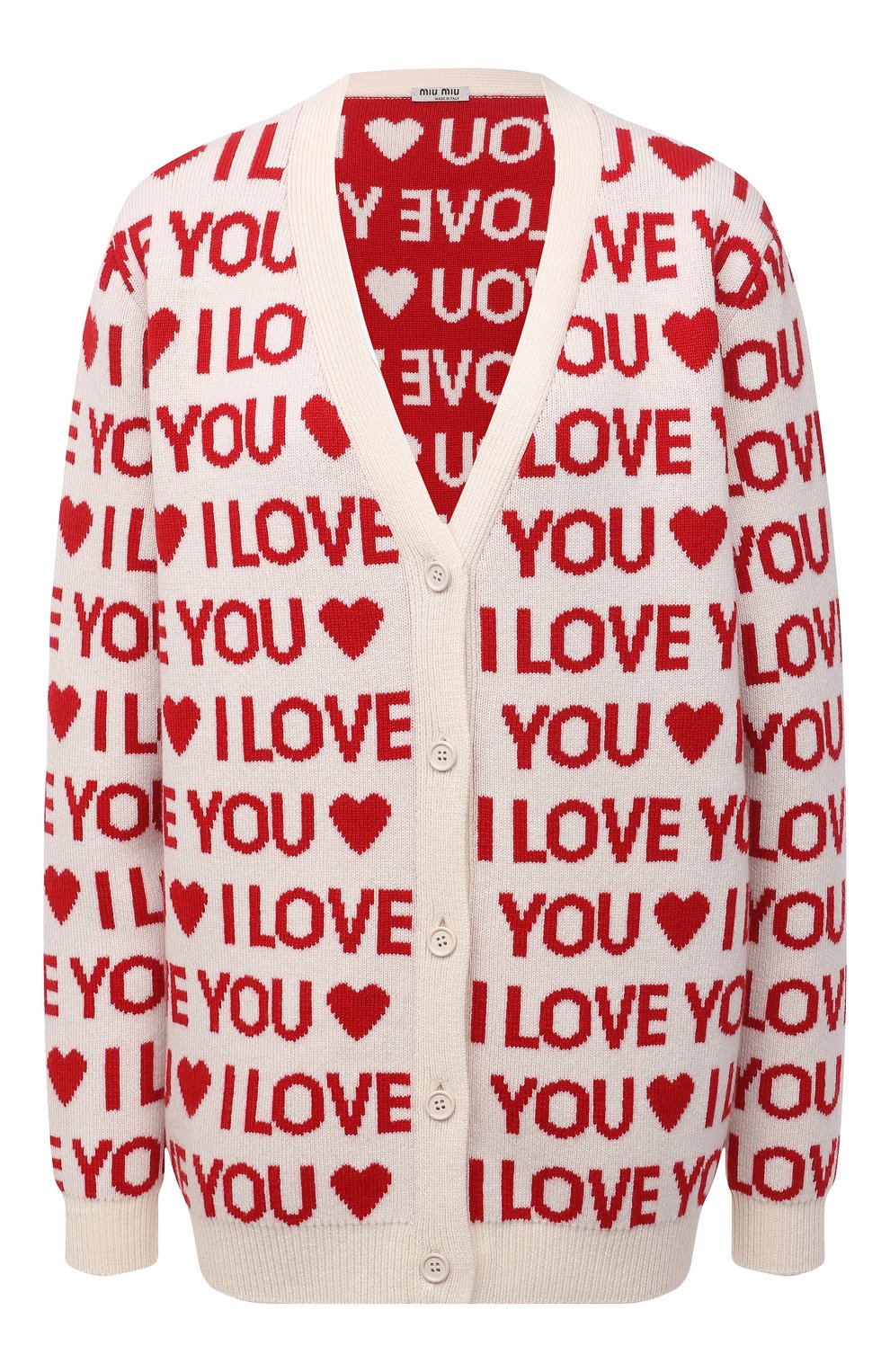Кашемировый кардиган MIU MIU, арт. MMF423-1YT3-F0L86, фото 1