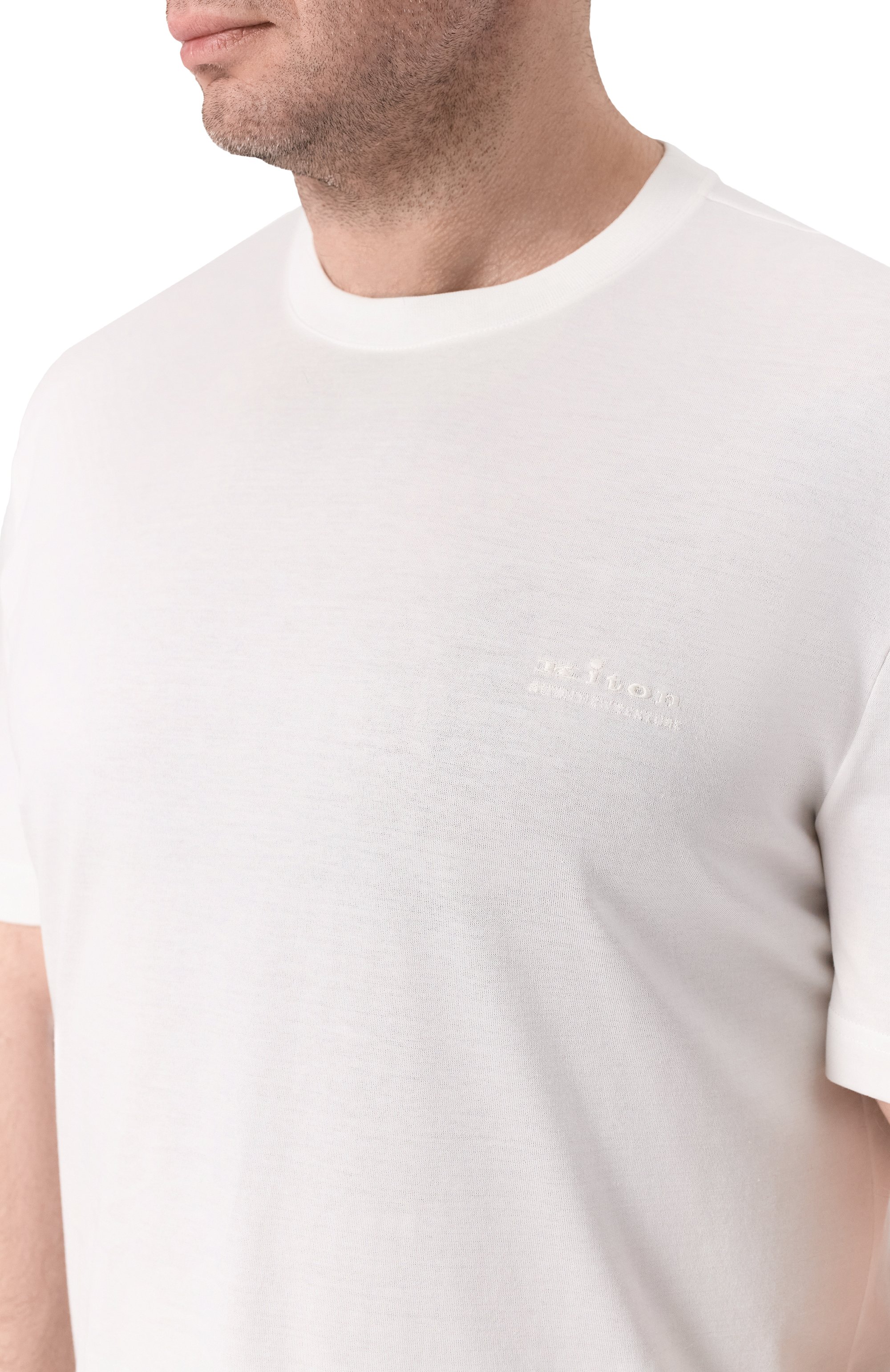 Хлопковая футболка KITON, арт. UMM0745, фото 5