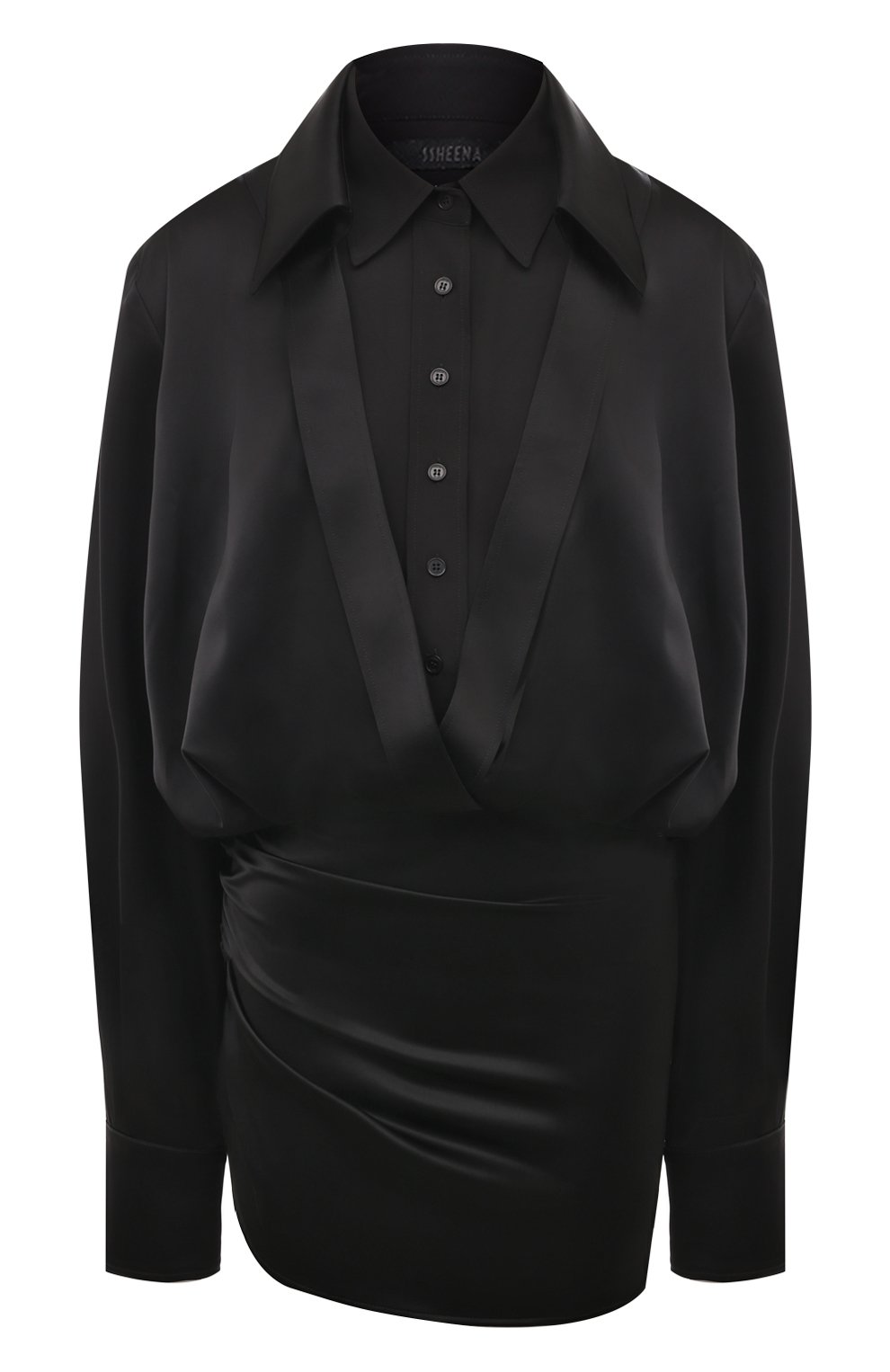 Платье SSHEENA черного цвета по цене 104000 руб., арт. 24FWAM0UR TF24001, фото 1 Платье SSHEENA, арт. 24FWAM0UR TF24001, фото 1