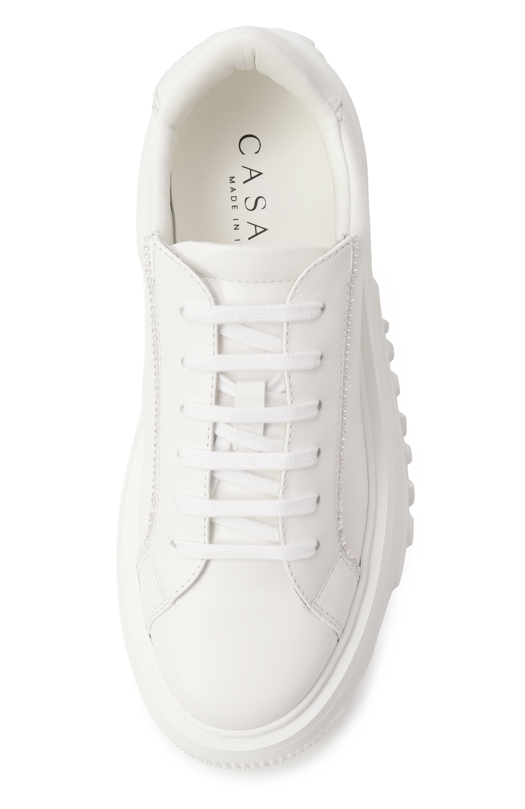 Кожаные кеды nexus CASADEI белого цвета по цене 69350 руб., арт. 2X076A0701SALEN, фото 6 Кожаные кеды nexus CASADEI, арт. 2X076A0701SALEN, фото 6