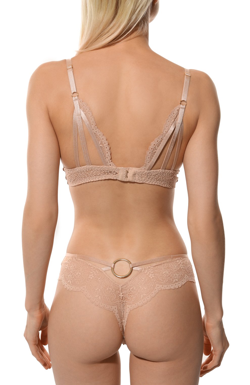 Трусы-стринги AUBADE бежевого цвета по цене 17100 руб., арт. LE26, фото 3 Трусы-стринги AUBADE, арт. LE26, фото 3