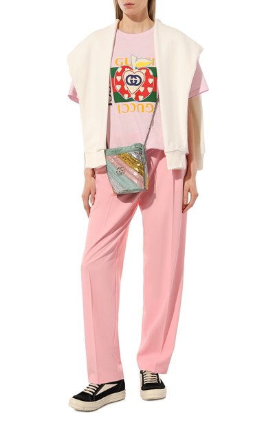 Хлопковая футболка GUCCI, арт. 615044 XJDNE, фото 2