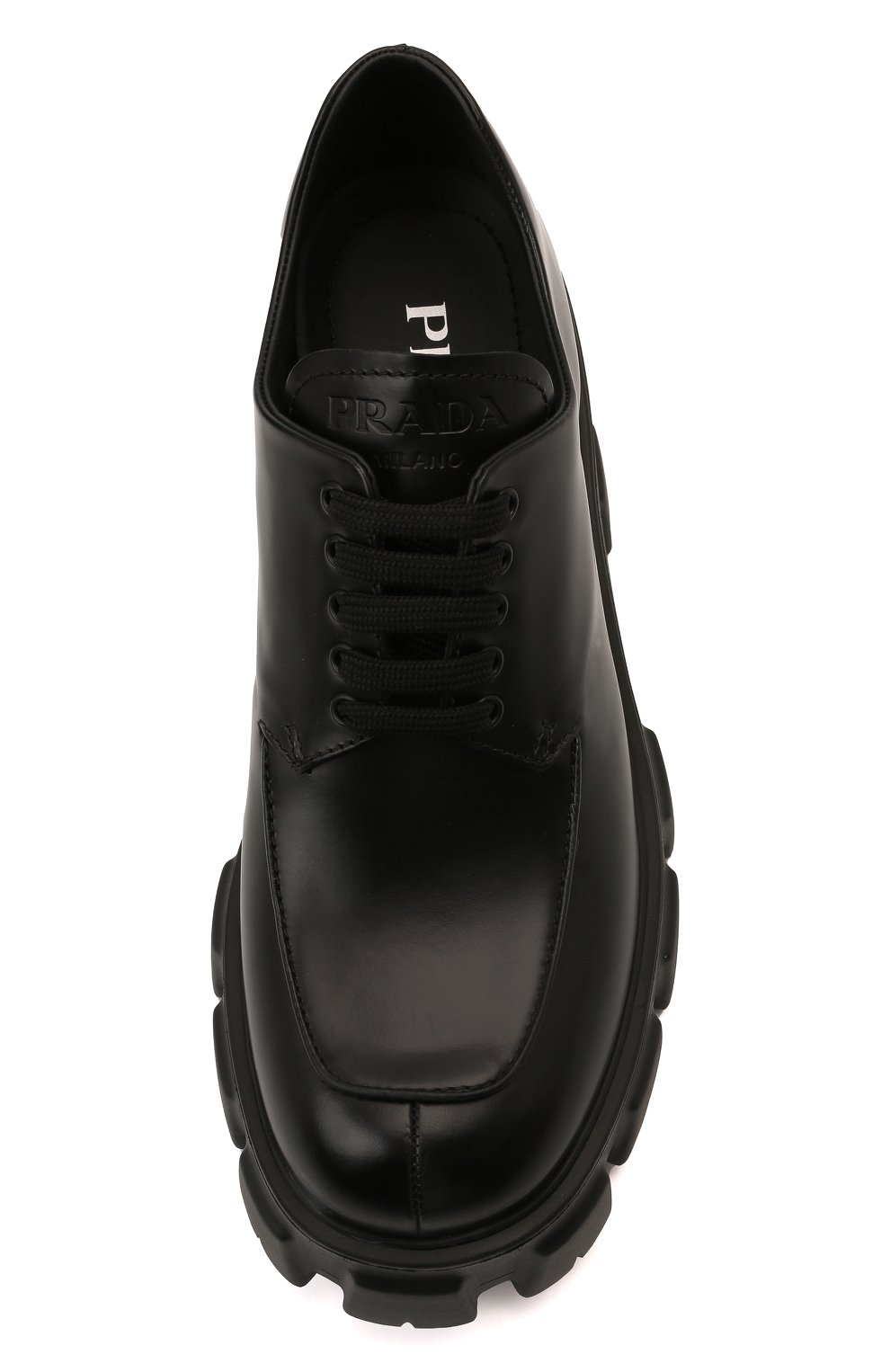 Кожаные дерби monolith PRADA, арт. 1E708L-B4L-F0002-B055, фото 6