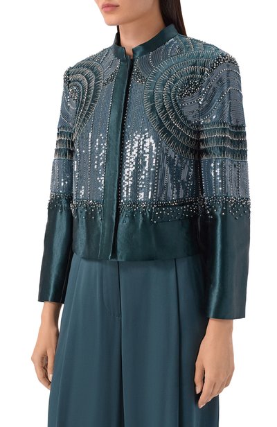 Жакет с отделкой пайетками и стразами GIORGIO ARMANI, арт. GW002507/AF24545, фото 3