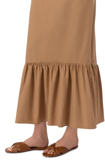 Женские кожаные шлепанцы SAINT LAURENT, арт. 860614/AADF0