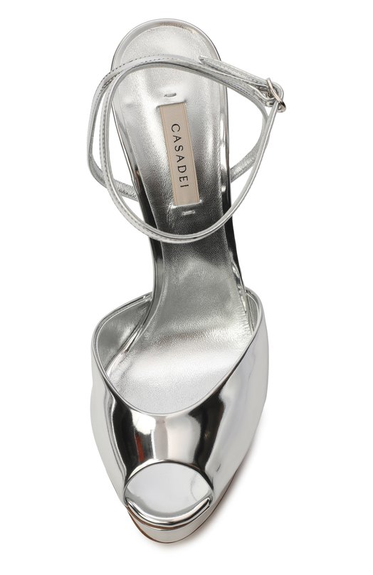 Босоножки Flora 140 Casadei 1L091V1401/INTER Серебряный  1L091V1401/INTER Фото 6