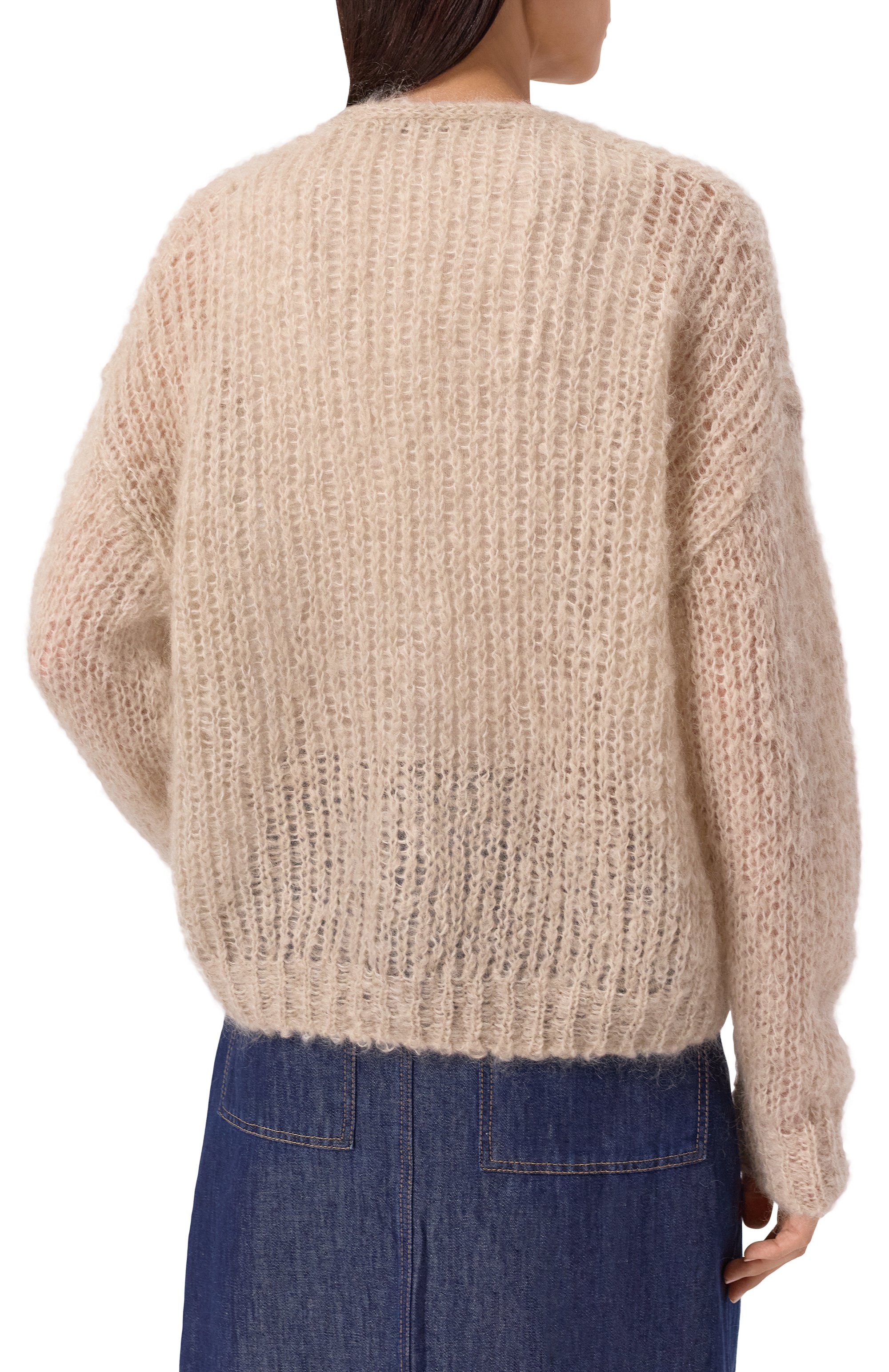 Шерстяной кардиган WEEKEND MAX MARA бежевого цвета по цене 33900 руб., арт. P0NTIAC, фото 4 Шерстяной кардиган WEEKEND MAX MARA, арт. P0NTIAC, фото 4