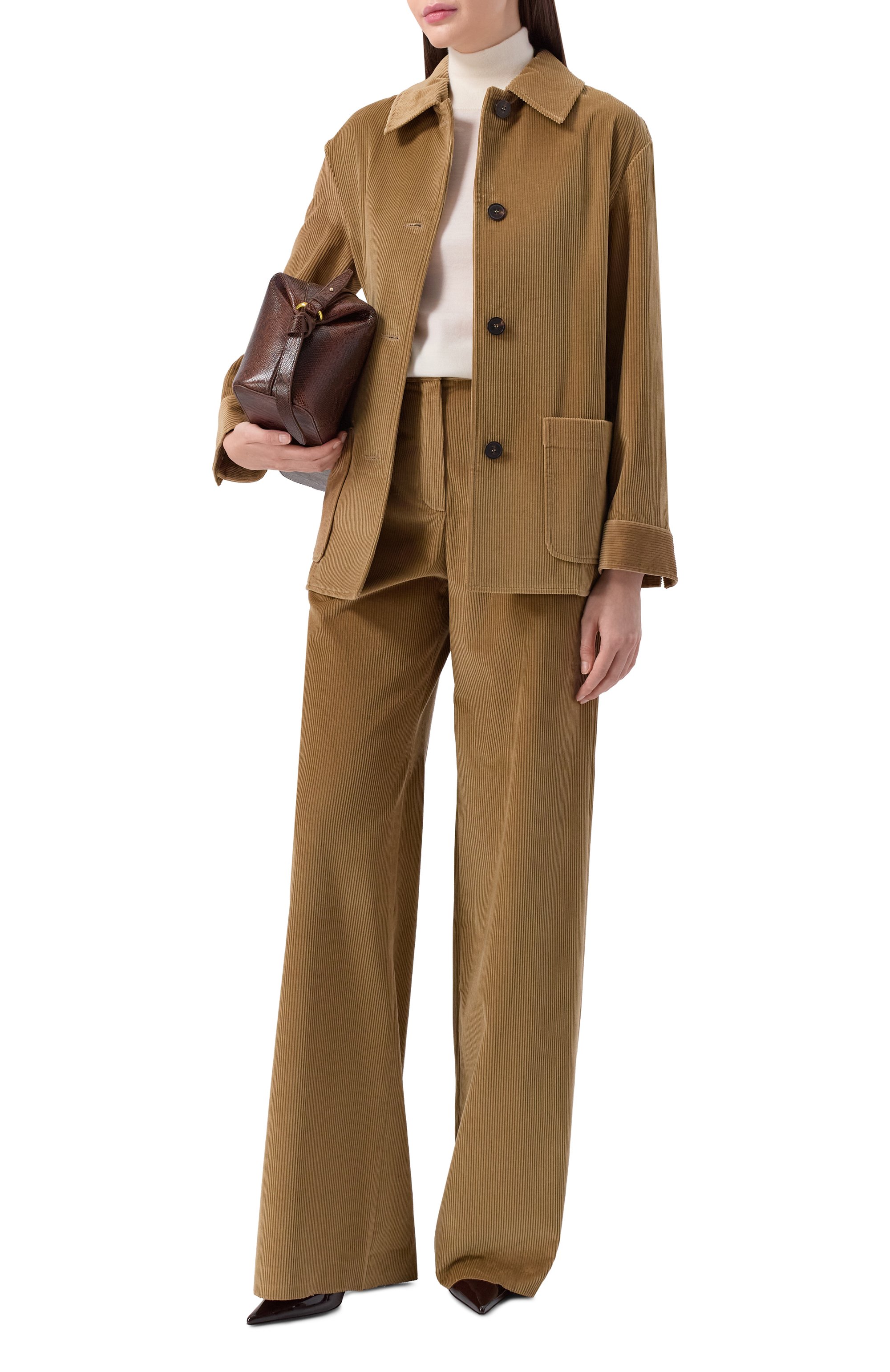 Вельветовая рубашка MAX MARA STUDIO, арт. TRAU, фото 2