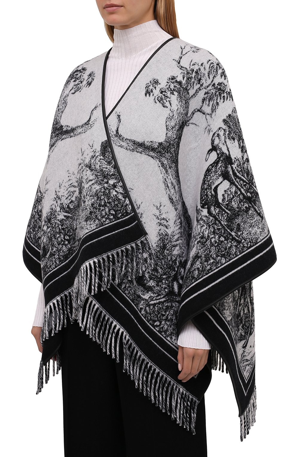 Накидка из шерсти и кашемира BURBERRY, арт. 8042324, фото 3