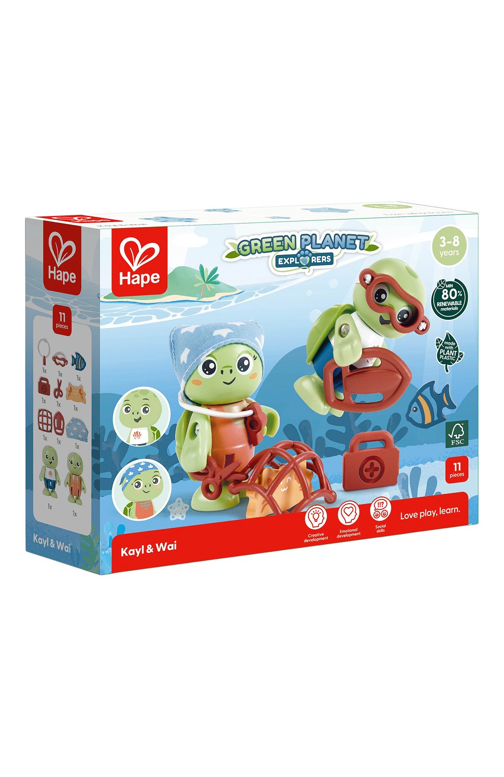 Игровой набор дружная семья черепах HAPE, арт. E3425_HP, фото 1