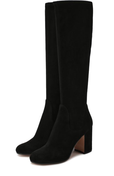 Замшевые сапоги на устойчивом каблуке GIANVITO ROSSI, арт. G80903.85RIC.CMHNENE, фото 1