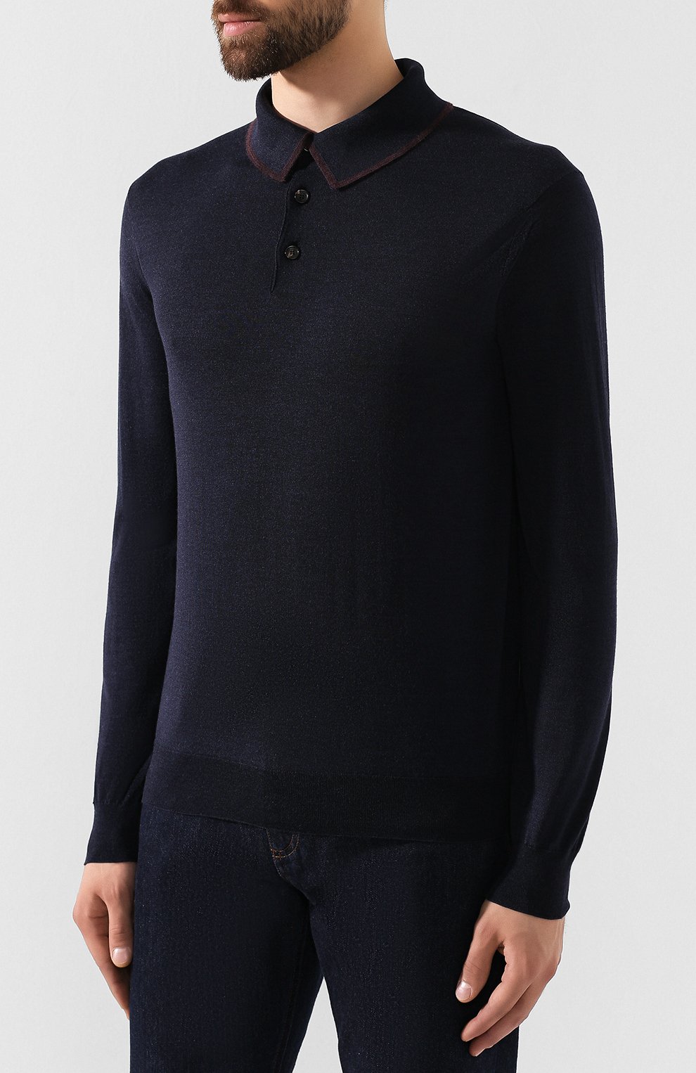 Шерстяное поло ZEGNA, арт. UTG00/132, фото 3