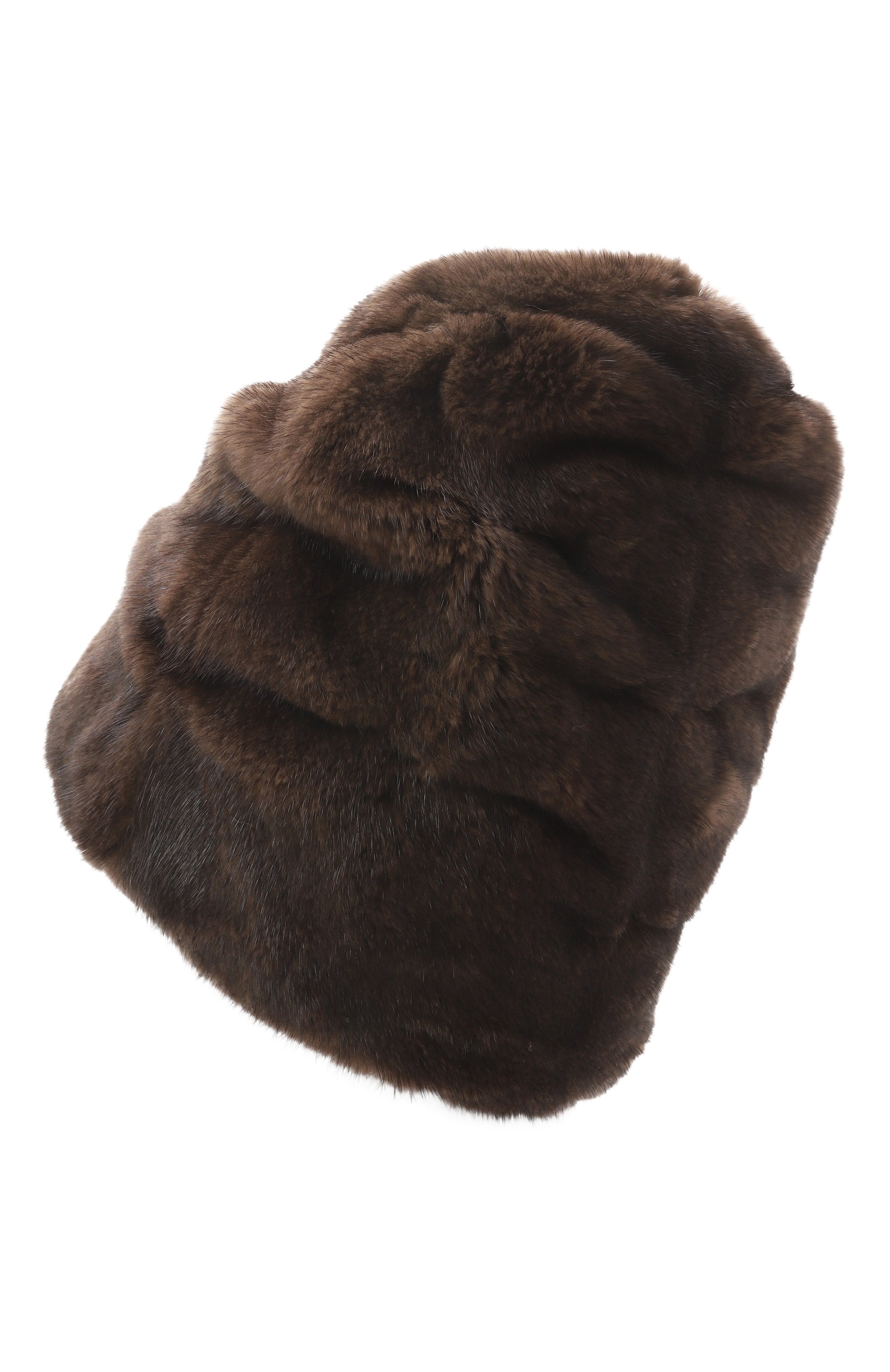 Меховая шапка из норки FURLAND темно-коричневого цвета по цене 86900 руб., арт. 0204100110336600000, фото 2 Меховая шапка из норки FURLAND, арт. 0204100110336600000, фото 2