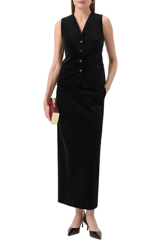 Бархатная юбка Antonelli Firenze P9119/682B Чёрный  P9119/682B Фото 2