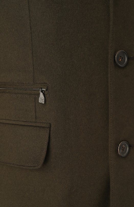 Шерстяное пальто Corneliani 941508-9412321 Хаки  941508-9412321 Фото 7