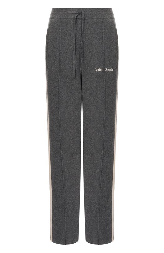 Брюки из шерсти и вискозы Palm Angels PWHG037F25KNI001 Серый PWHG037F25KNI001
