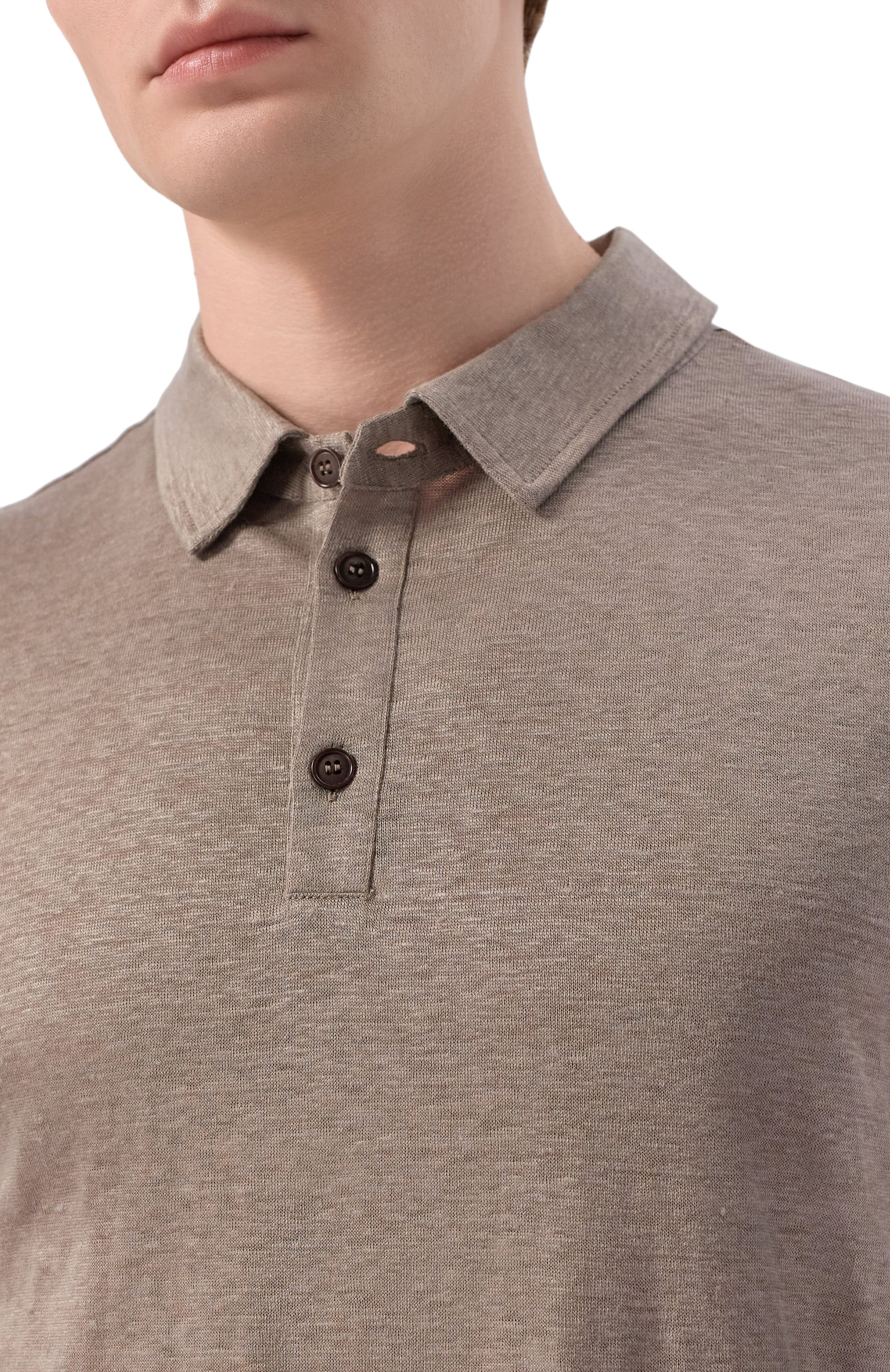 Льняное поло GIORGIO ARMANI, арт. 3RSF80/SJJMZ, фото 5