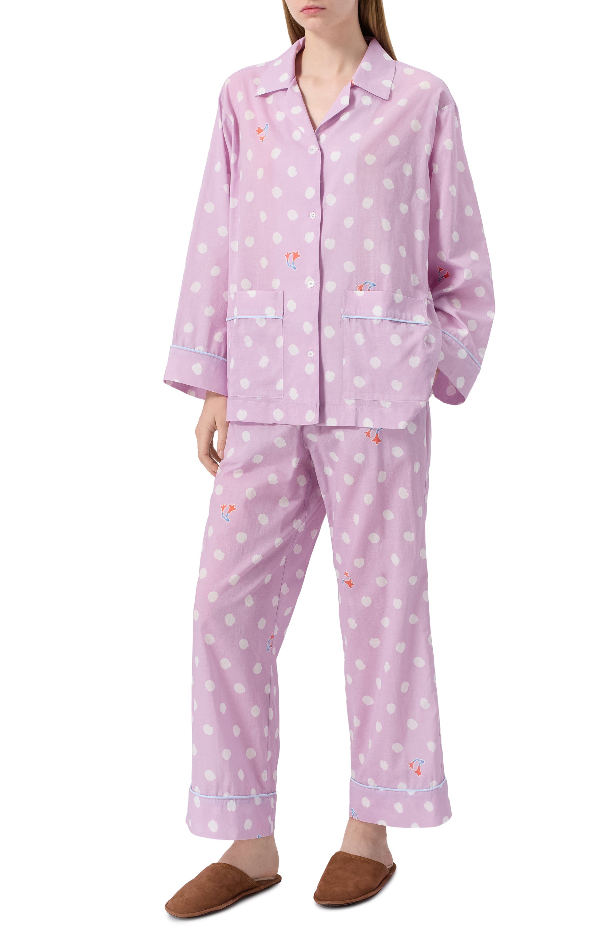 Хлопковая пижама ANY WOWZERS, арт. NCLS02-LDOT-LAV, фото 2