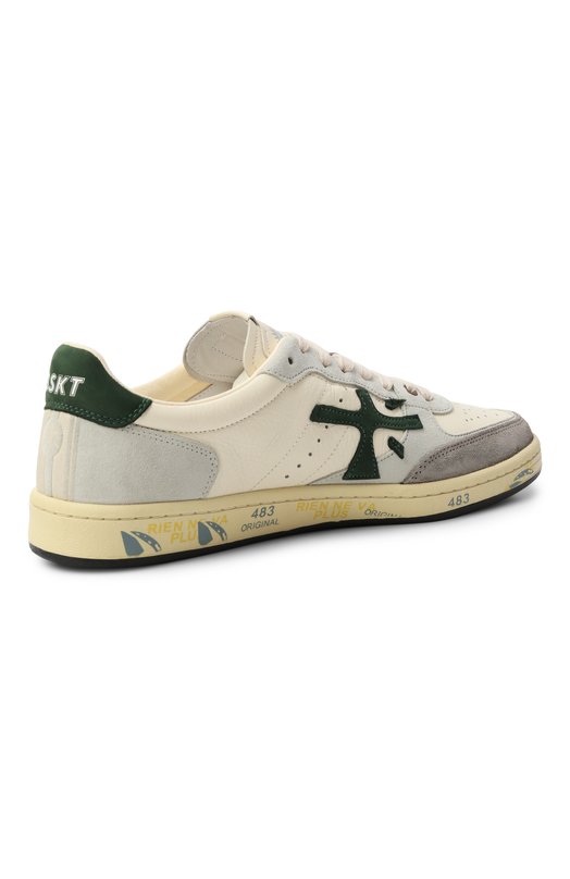 Кожаные кеды BSKT Clay Premiata BSKT CLAY/VAR 7623 Кремовый  BSKT CLAY/VAR 7623 Фото 5