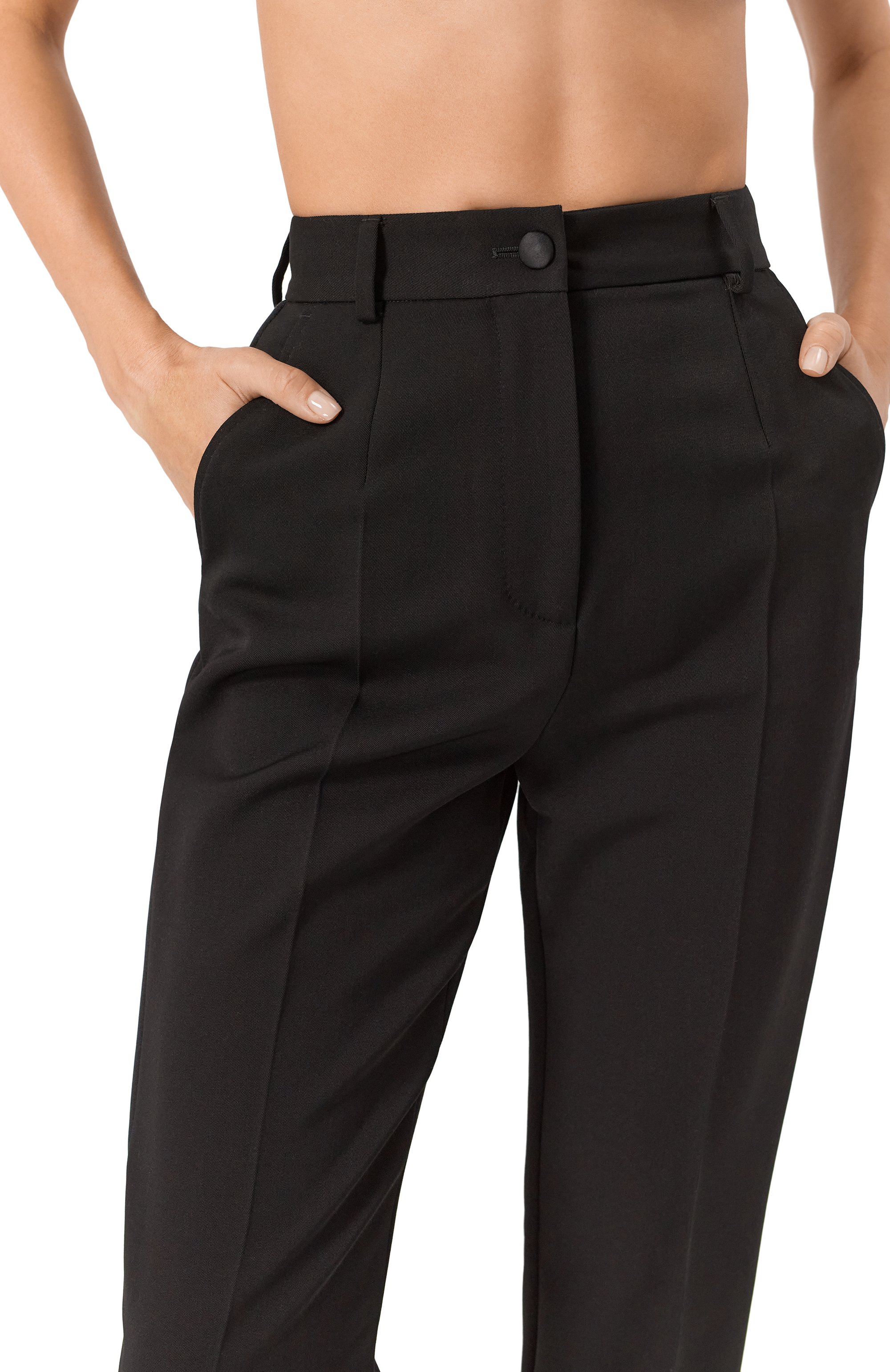 Брюки из шерсти и шелка DOLCE & GABBANA, арт. FTAM0T/FU21E, фото 5