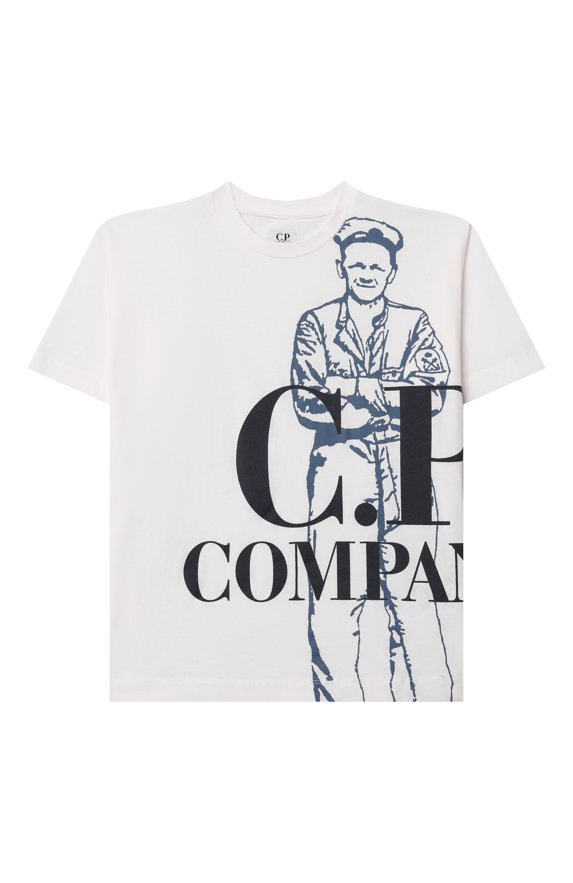 Хлопковая футболка C.P. COMPANY, арт. CRM002/LAA17/10-14, фото 1