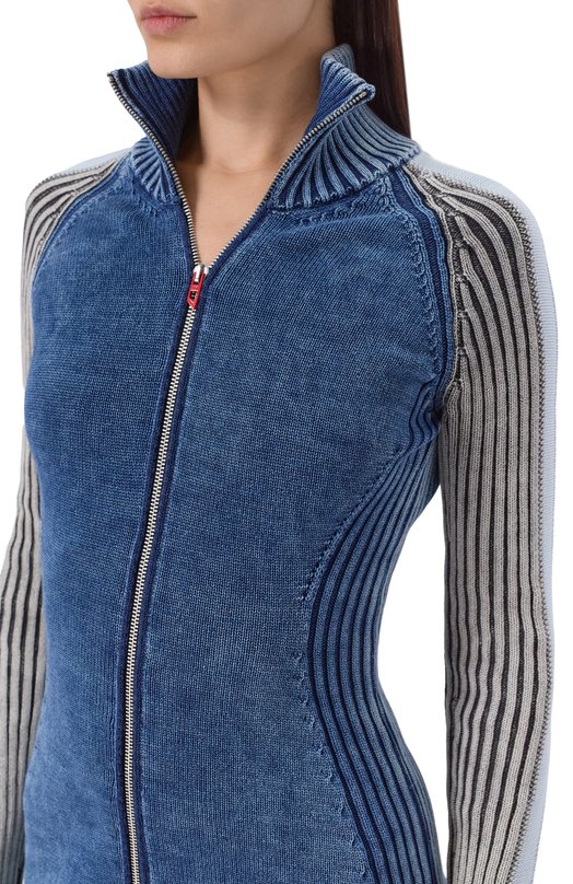 Хлопковое платье Diesel A20874/0WICF Синий  A20874/0WICF Фото 4