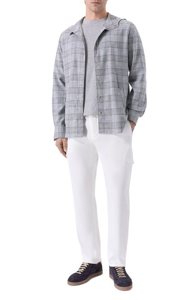 Мужская рубашка из шерсти и шелка KITON, арт. UMCMARK0617E20_