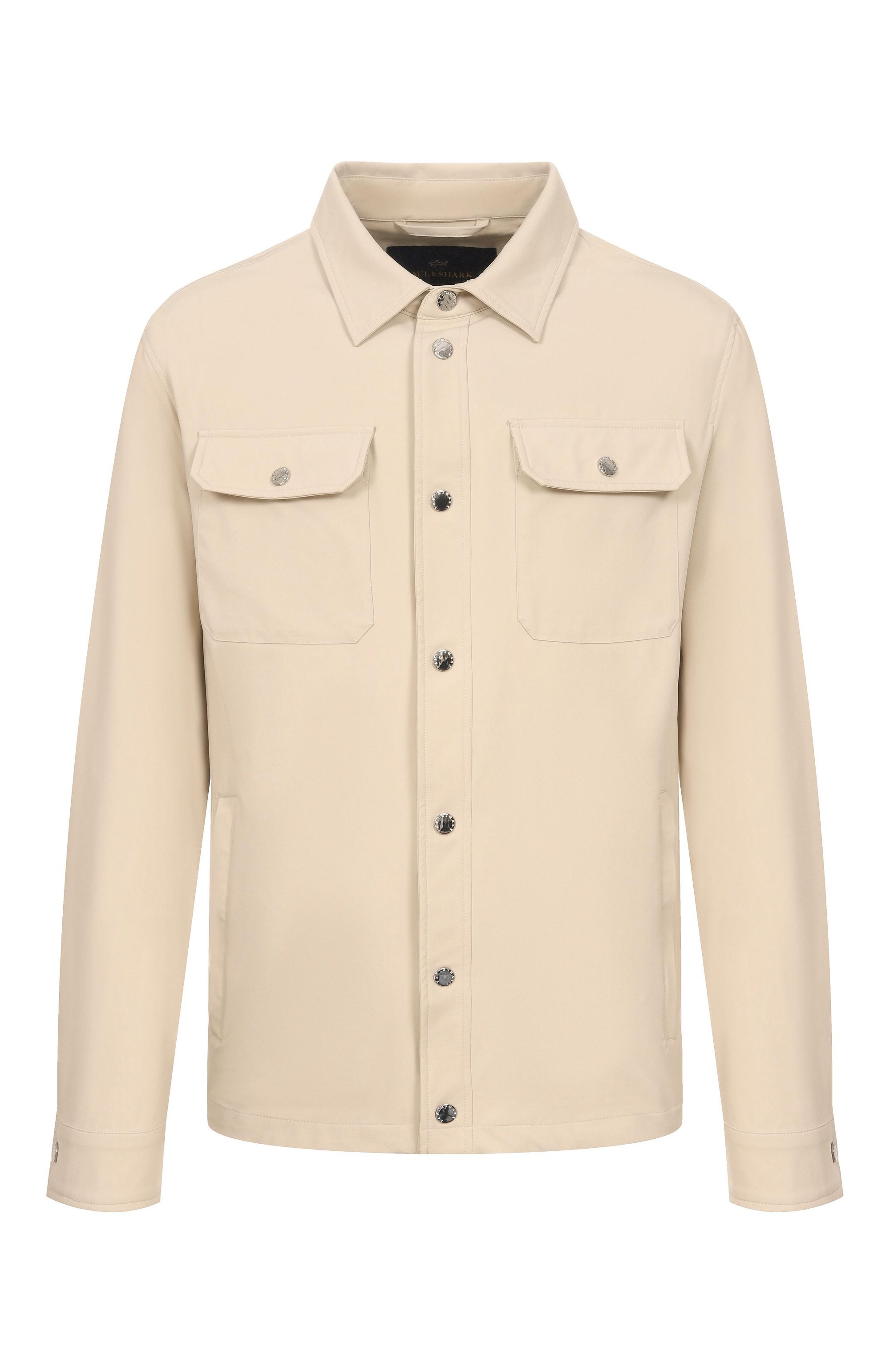 Куртка-рубашка PAUL&SHARK светло-бежевого цвета по цене 87750 руб., арт. 26412182_001, фото 1 Куртка-рубашка PAUL&SHARK, арт. 26412182_001, фото 1