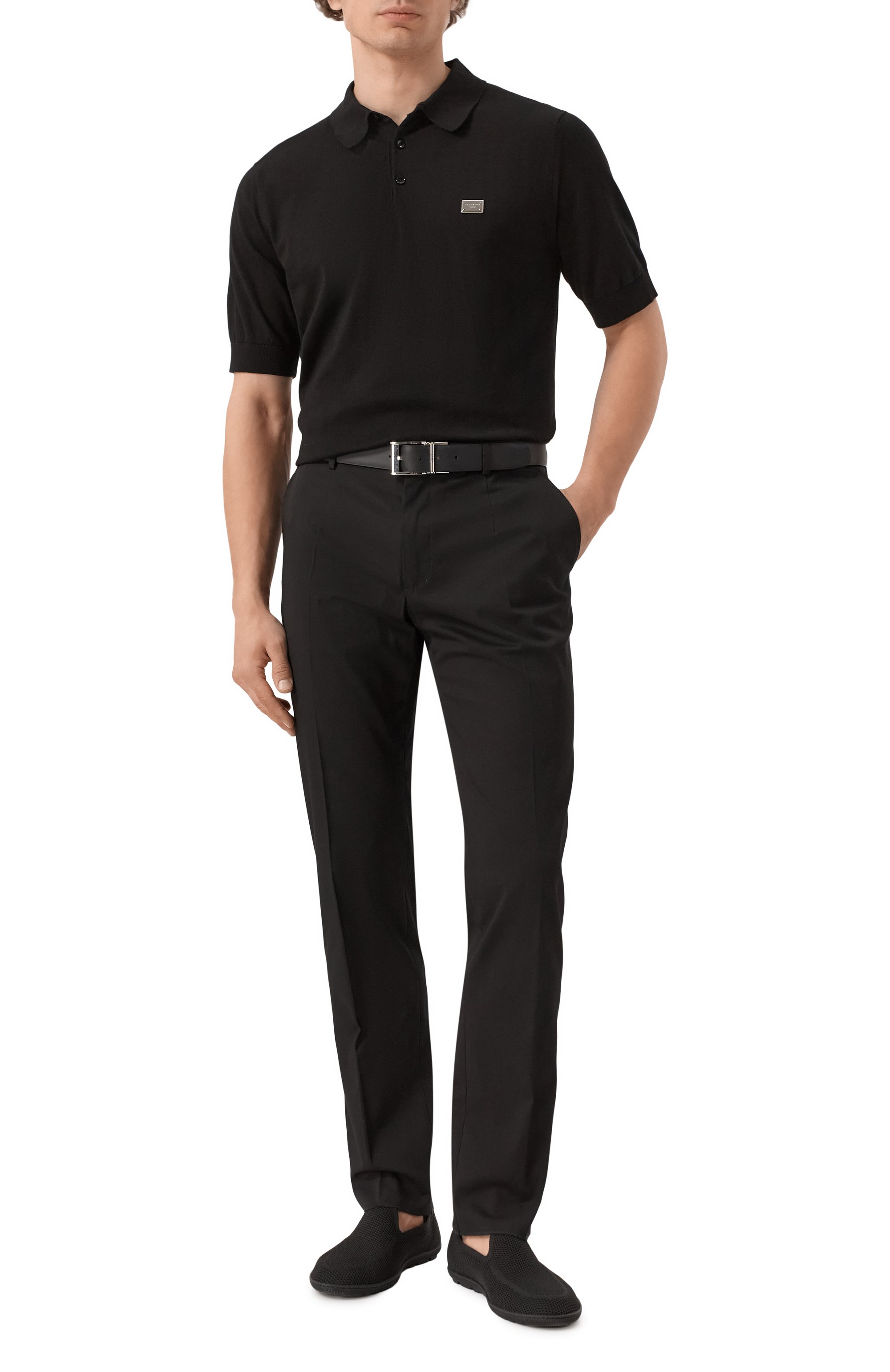 Текстильные лоферы GIORGIO ARMANI черного цвета по цене 78900 руб., арт. X2X205/XR089, фото 2 Текстильные лоферы GIORGIO ARMANI, арт. X2X205/XR089, фото 2