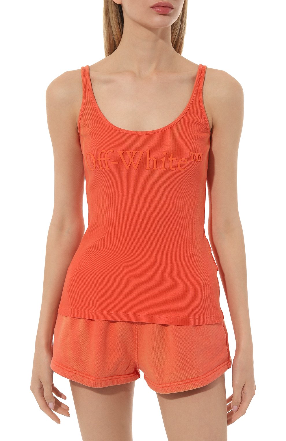 Хлопковая майка OFF-WHITE, арт. OWAD072S23JER0022626, фото 3